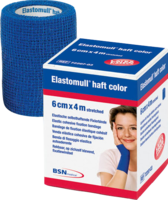 ELASTOMULL haft color 8 cmx20 m Fixierb.blau