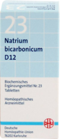 BIOCHEMIE DHU 23 Natrium bicarbonicum D 12 Tabl.