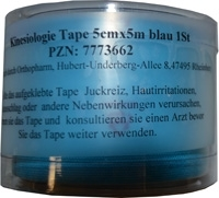 KINESIOLOGIE Tape 5 cmx5 m blau