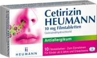 CETIRIZIN Heumann 10 mg Filmtabletten